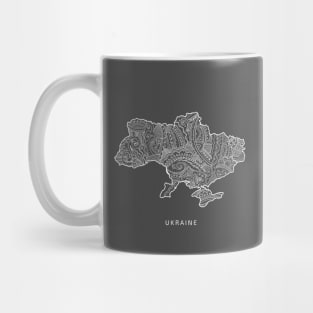 Ukrainian map decorative Mug